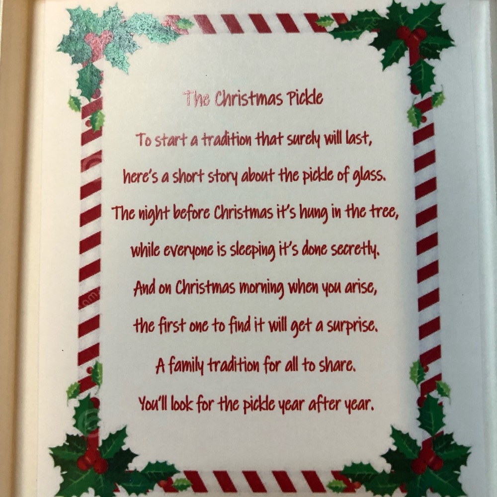 Christmas pickle